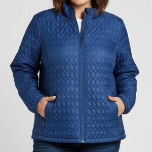 Lands’ End Women’s Quilted Waterproof Coat Size 1X
